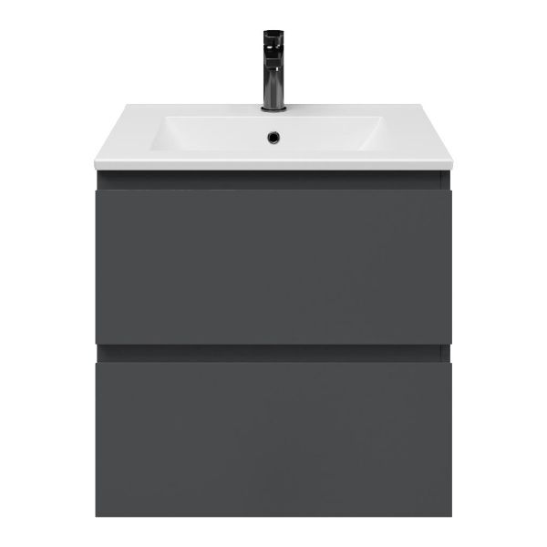 Gisella badmeubel 60 cm antraciet mat