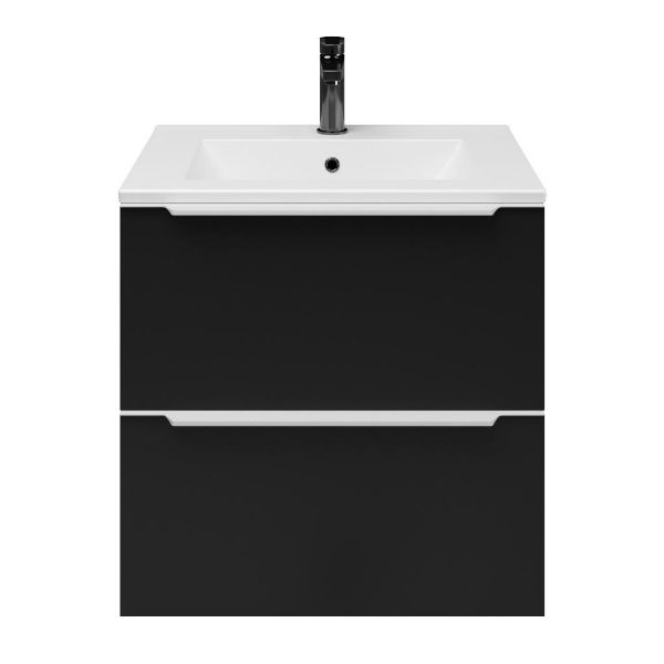 Lucilla badmeubel 60 cm zwart mat