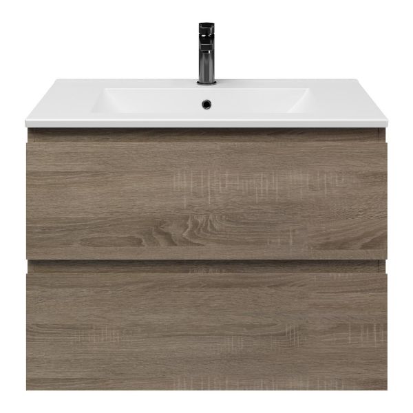 Elena badmeubel 80 cm eiken donker