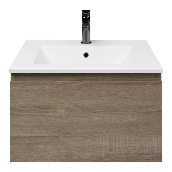 Solo badmeubel 60 cm eiken donker