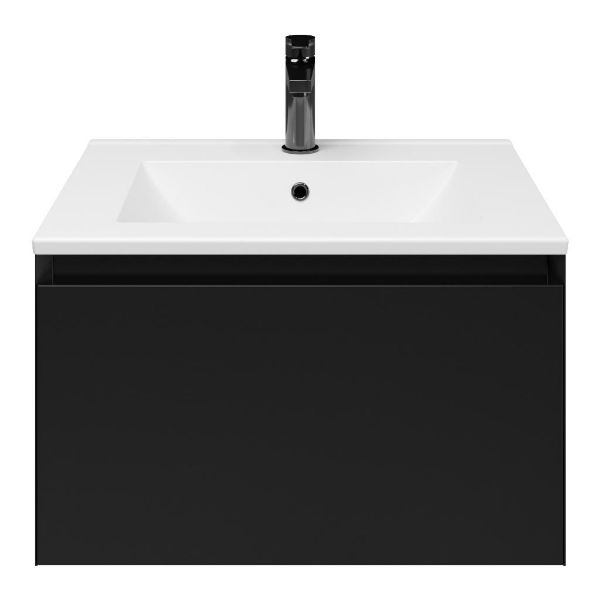 Solo badmeubel 60 cm zwart mat