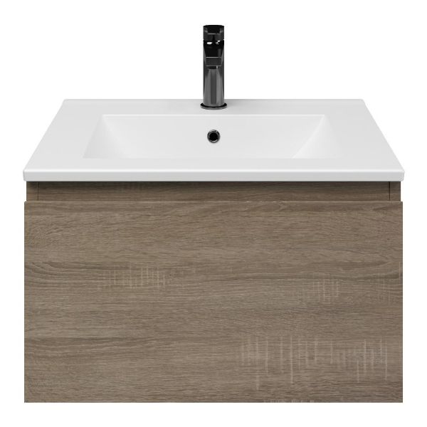 Solo badmeubel 60 cm eiken donker