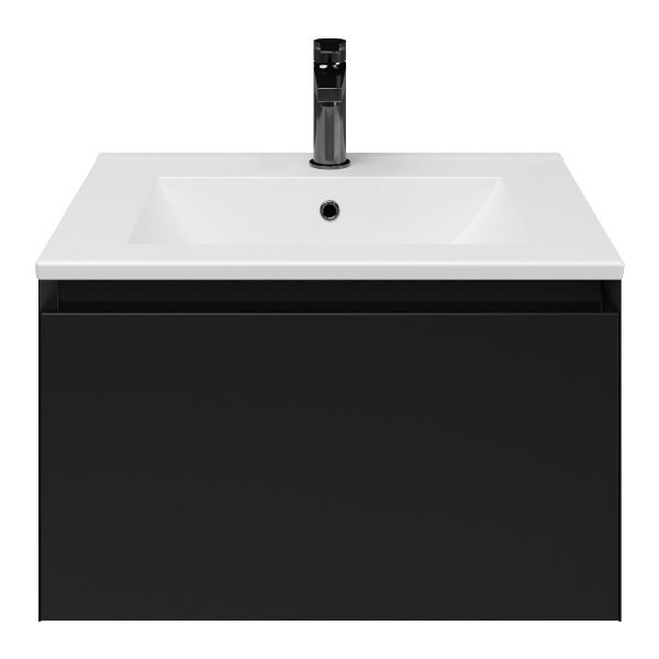 Solo badmeubel 60 cm zwart mat