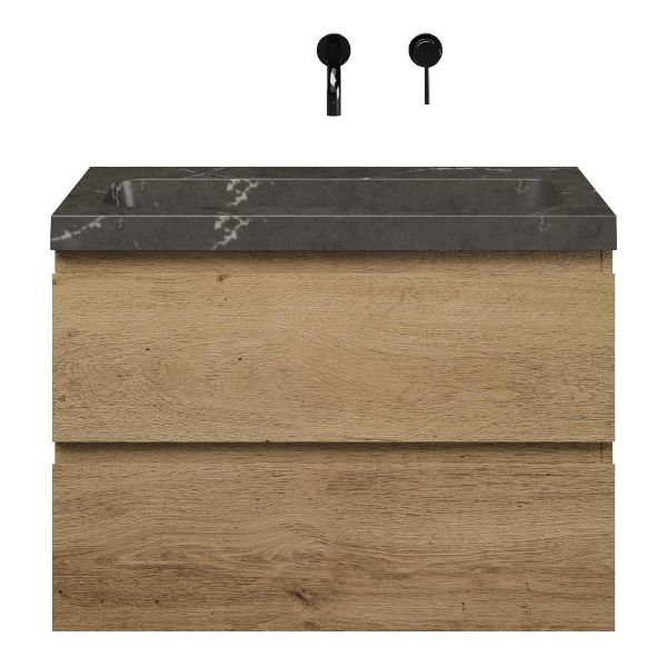 Secca badmeubel 80 cm warm eiken