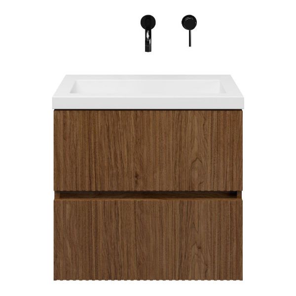 Mezzo badmeubel 60 cm warm noten