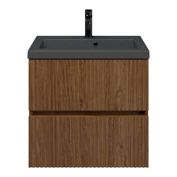 Mezzo badmeubel 60 cm warm noten