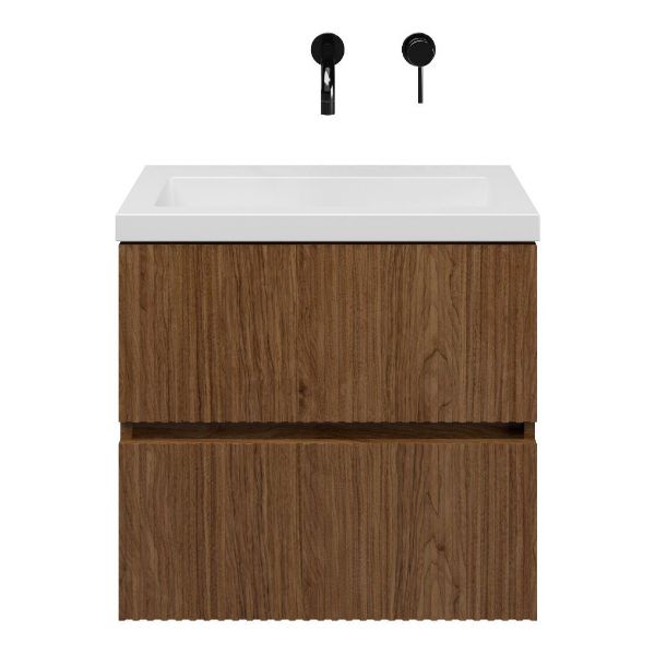 Mezzo badmeubel 60 cm warm noten