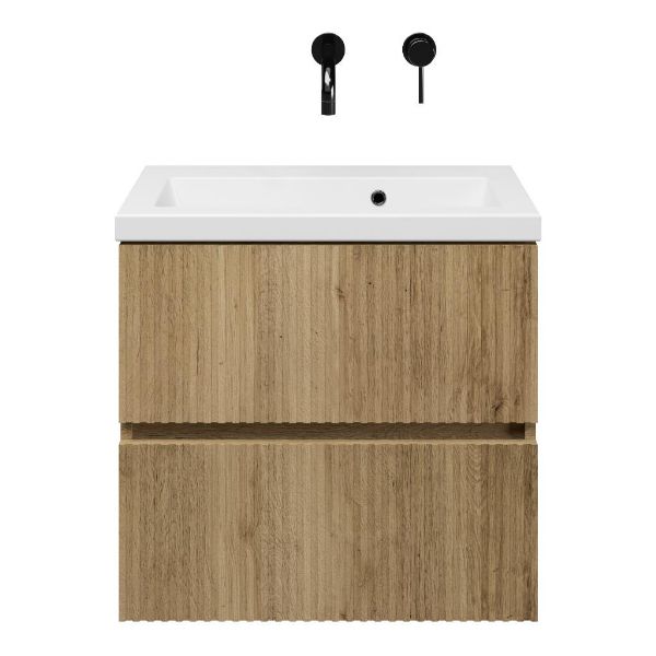 Mezzo badmeubel 60 cm warm eiken