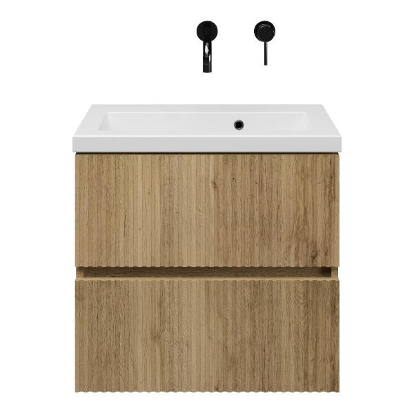 Mezzo badmeubel 60 cm warm eiken
