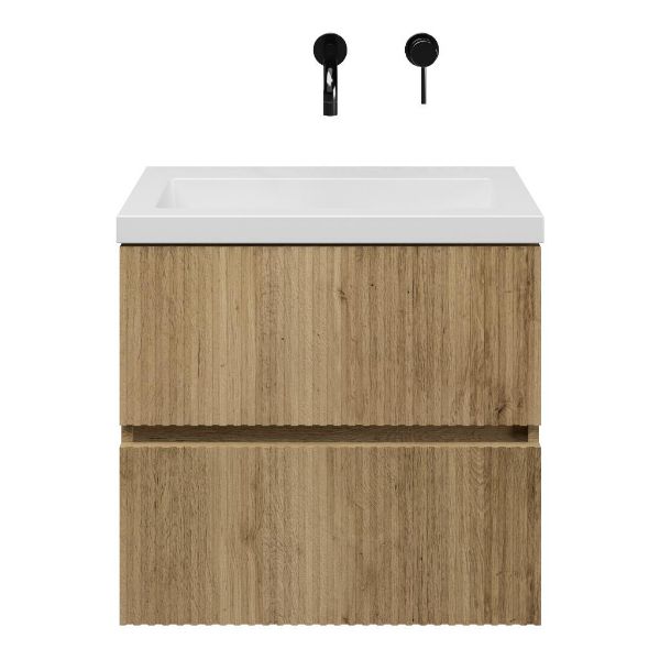 Mezzo badmeubel 60 cm warm eiken