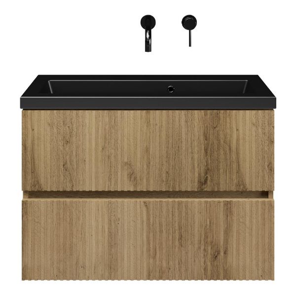 Mezzo badmeubel 80 cm warm eiken