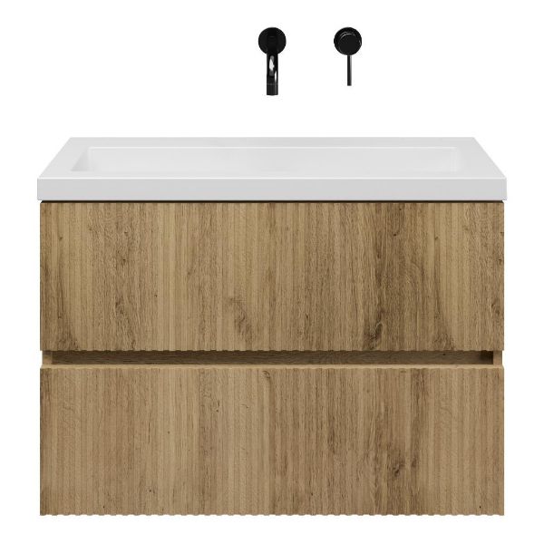 Mezzo badmeubel 80 cm warm eiken