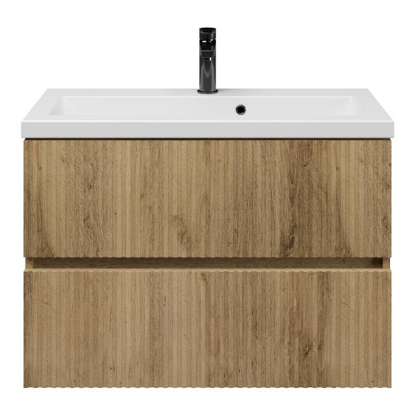 Mezzo badmeubel 80 cm warm eiken