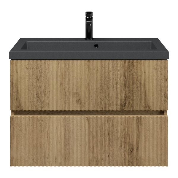 Mezzo badmeubel 80 cm warm eiken