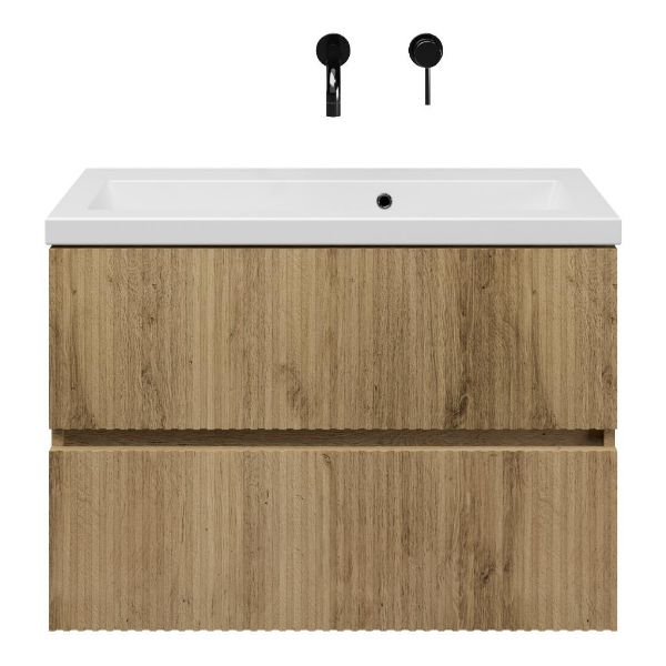 Mezzo badmeubel 80 cm warm eiken