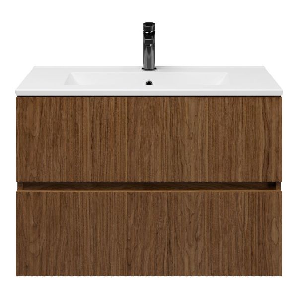 Mezzo badmeubel 80 cm warm noten