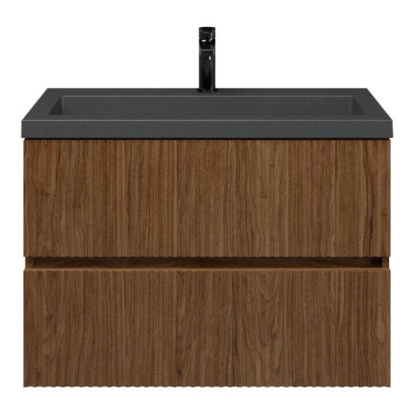 Mezzo badmeubel 80 cm warm noten