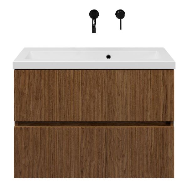 Mezzo badmeubel 80 cm warm noten