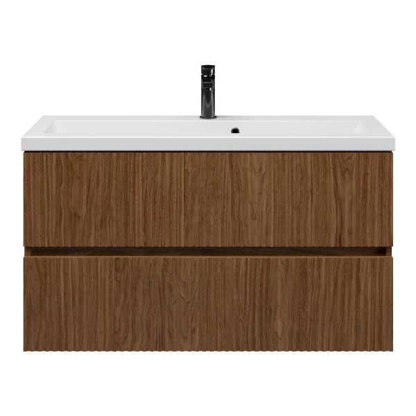 Mezzo badmeubel 100 cm warm noten