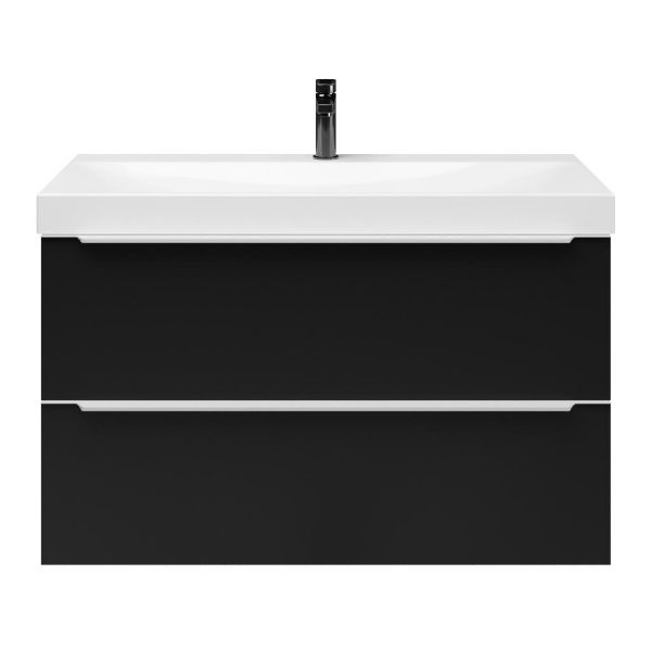 Lucilla badmeubel 100 cm mat zwart