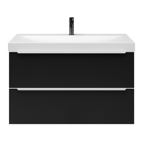 Lucilla badmeubel 100 cm mat zwart
