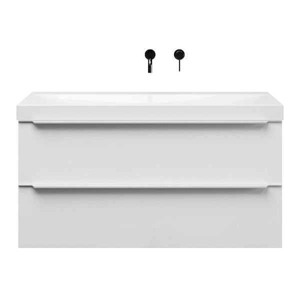 Lucilla badmeubel 120 cm hoogglans wit