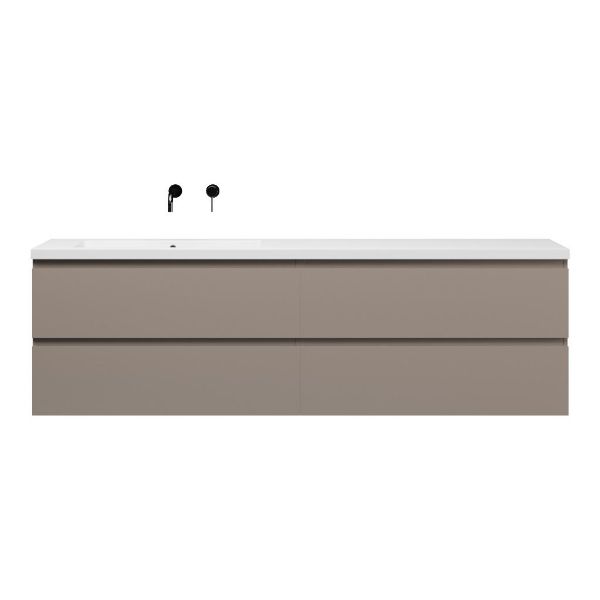 Gisella badmeubel 200 cm taupe