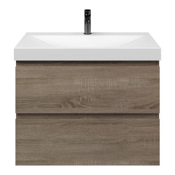 Elena badmeubel 80 cm eiken donker