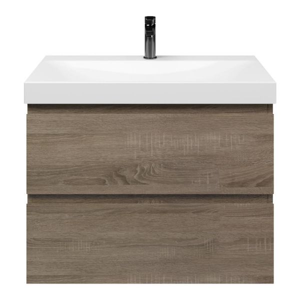 Elena badmeubel 80 cm eiken donker
