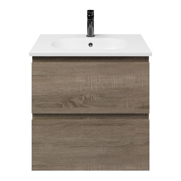 Elena badmeubel 60 cm eiken donker