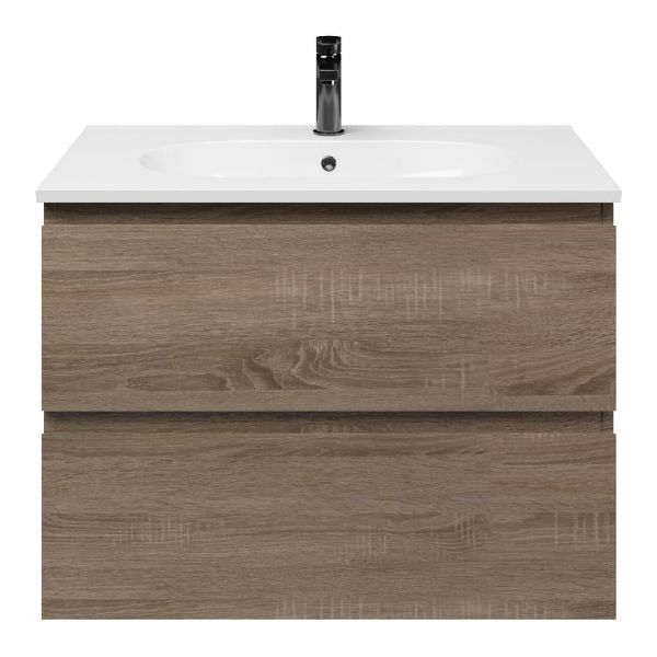 Elena badmeubel 80 cm eiken donker