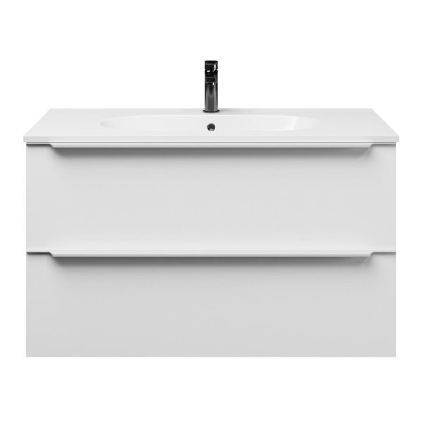 Lucilla badmeubel 100 cm mat wit