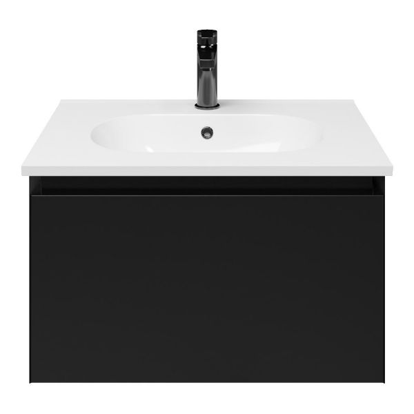 Solo badmeubel 60 cm zwart mat