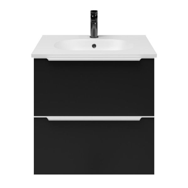 Lucilla badmeubel 60 cm zwart mat