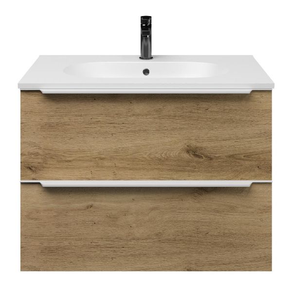 Lucilla badmeubel 80 cm warm eiken