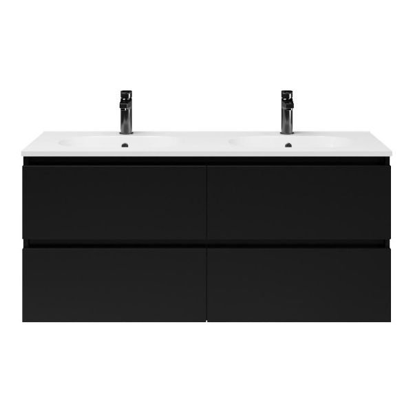 Gia badmeubel 120 cm mat zwart