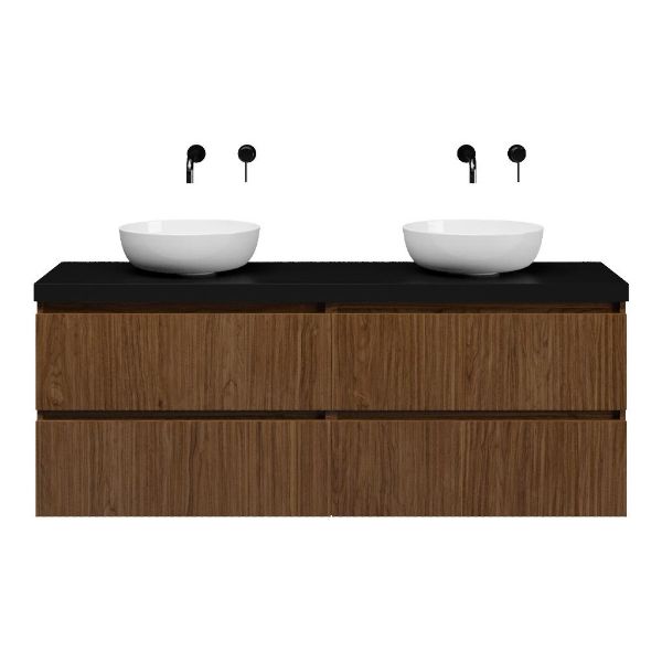 Silvan badmeubel 160 cm warm noten