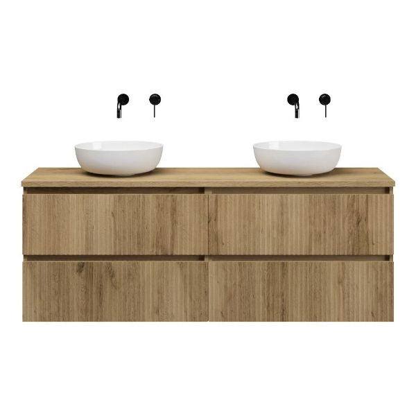 Silvan badmeubel 160 cm warm eiken