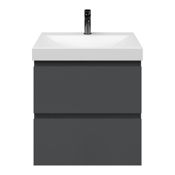 Gisella badmeubel 60 cm antraciet mat