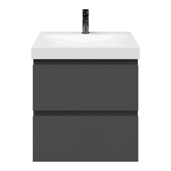 Gisella badmeubel 60 cm antraciet mat
