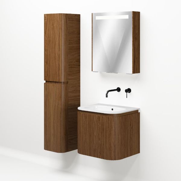 Avelino badmeubel 60 cm warm noten