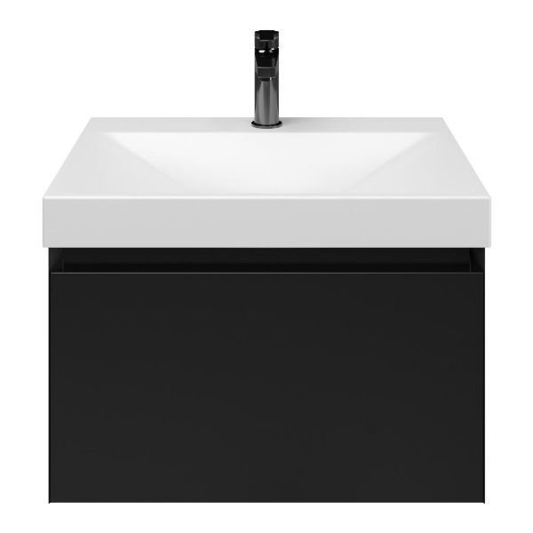 Solo badmeubel 60 cm zwart mat