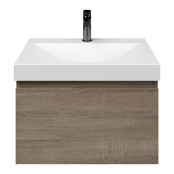 Solo badmeubel 60 cm eiken donker
