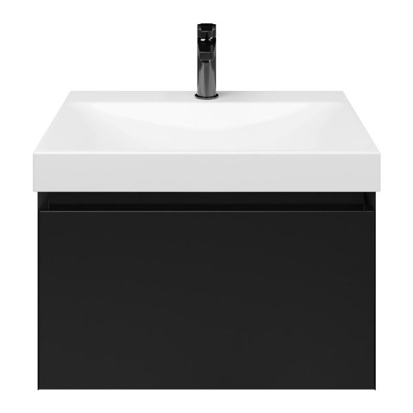 Solo badmeubel 60 cm zwart mat