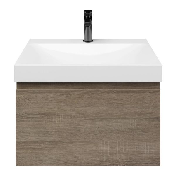 Solo badmeubel 60 cm eiken donker