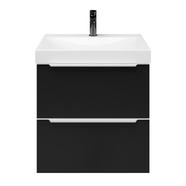 Lucilla badmeubel 60 cm zwart mat
