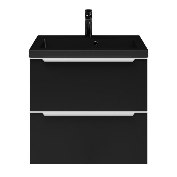 Ambra badmeubel 60 cm mat zwart