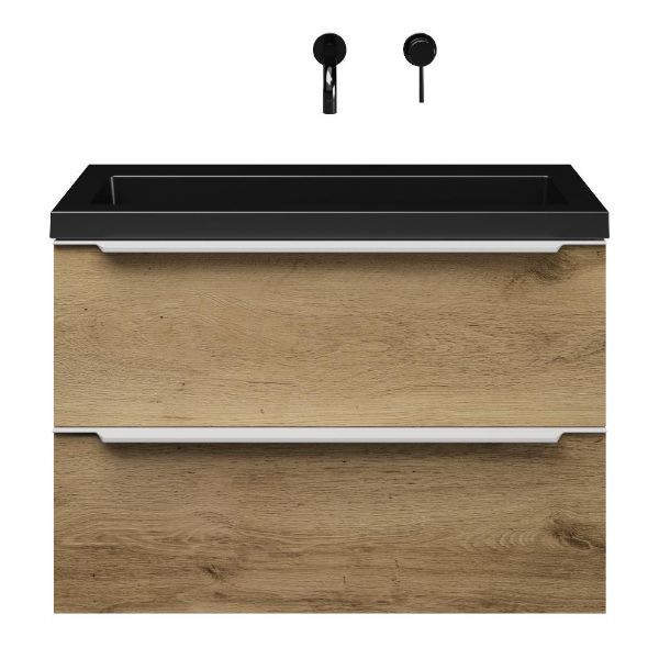Ambra badmeubel 80 cm warm eiken