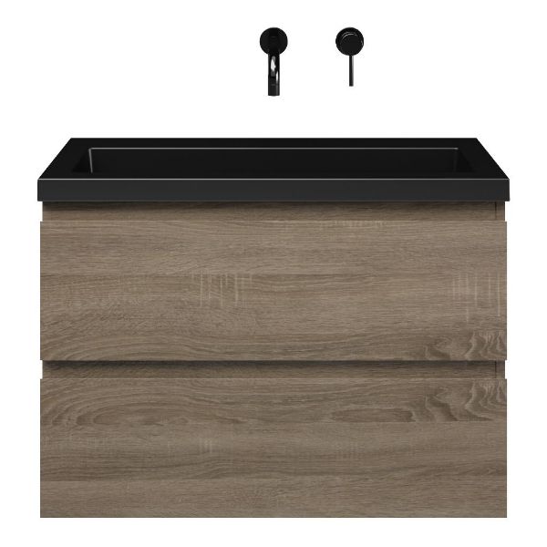 Secca badmeubel 80 cm donker eiken