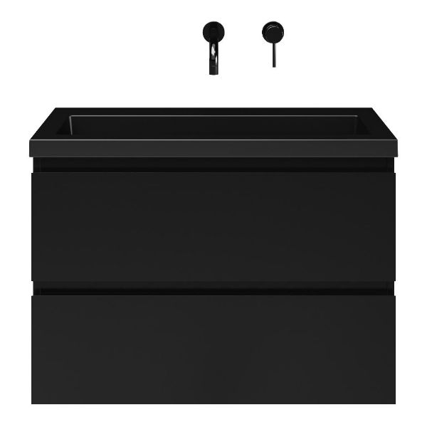 Secca badmeubel 80 cm zwart mat